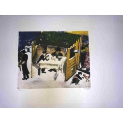 Litografía de Marc Chagall, tamaño 50x70 cm