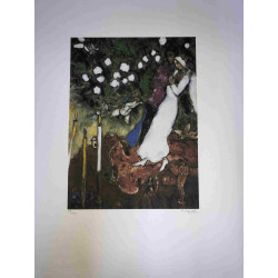 Marc Chagall litho op setformaat 50x70 cm