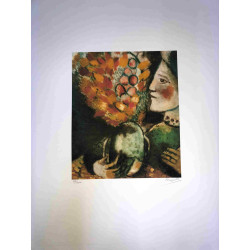 Marc Chagall litho op setformaat 50x70 cm