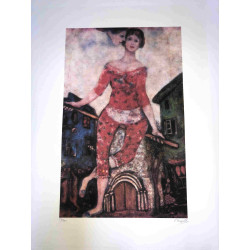 Litografía de Marc Chagall, tamaño 50x70 cm