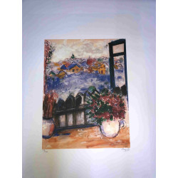 Litografía de Marc Chagall, tamaño 50x70 cm