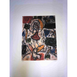 Marc Chagall litho op setformaat 50x70 cm