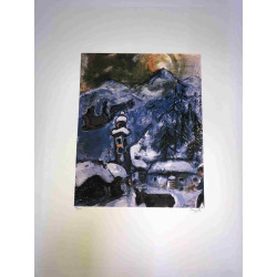 Marc Chagall litho op setformaat 50x70 cm