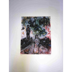 Litografía de Marc Chagall, tamaño 50x70 cm