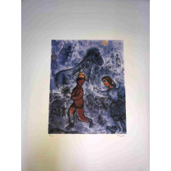 Litografía de Marc Chagall, tamaño 50x70 cm