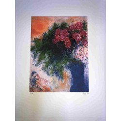 Litografía de Marc Chagall, tamaño 50x70 cm