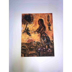 Litografía de Marc Chagall, tamaño 50x70 cm