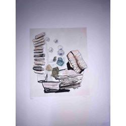 Toyen Marie Cermínova Litografia off set cm 50x65 firma su lastra con  certificato