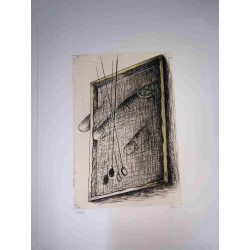Toyen Marie Cermínova Litografia off set cm 50x65 firma su lastra con  certificato