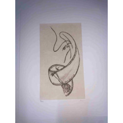 Toyen Marie Cermínova Litografia off set cm 50x65 firma su lastra con  certificato