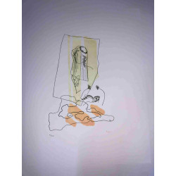 Toyen Marie Cermínova Litografia off set cm 50x65 firma su lastra con  certificato