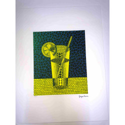 Yayoi Kusama Litografía off set 50x65 cm firma en placa con certificado
