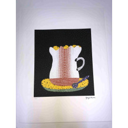 Yayoi Kusama  Litografia off set cm 50x 65 firma su lastra con certificato