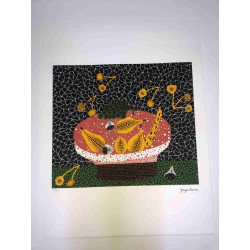 Yayoi Kusama  Litografia off set cm 50x 65 firma su lastra con certificato