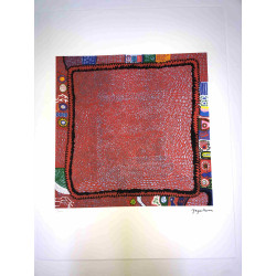 Yayoi Kusama  Litografia off set cm 50x 65 firma su lastra con certificato