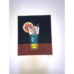 Yayoi Kusama  Litografia off set cm 50x 65 firma su lastra con certificato