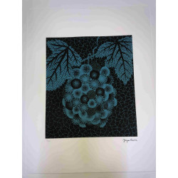 Yayoi Kusama  Litografia off set cm 50x 65 firma su lastra con certificato