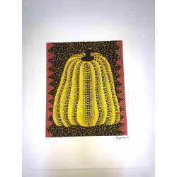 Yayoi Kusama  Litografia off set cm 50x 65 firma su lastra con certificato