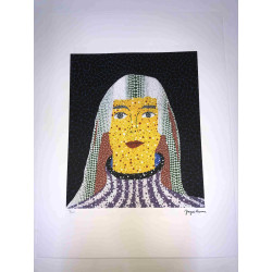 Yayoi Kusama  Litografia off set cm 50x 65 firma su lastra con certificato