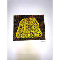 Yayoi Kusama Lithografie off set 50x65 cm handtekening op plaat met certificaat