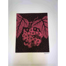 Yayoi Kusama  Litografia off set cm 50x 65 firma su lastra con certificato