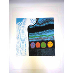 Yayoi Kusama  Litografia off set cm 50x 65 firma su lastra con certificato