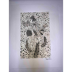 Yayoi Kusama  Litografia off set cm 50x 65 firma su lastra con certificato