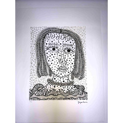 Yayoi Kusama Lithografie off set 50x65 cm handtekening op plaat met certificaat