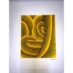 Yayoi Kusama  Litografia off set cm 50x 65 firma su lastra con certificato