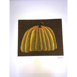 Yayoi Kusama Lithografie off set 50x65 cm handtekening op plaat met certificaat