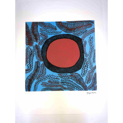 Yayoi Kusama  Litografia off set cm 50x 65 firma su lastra con certificato