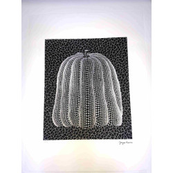 Yayoi Kusama  Litografia off set cm 50x 65 firma su lastra con certificato