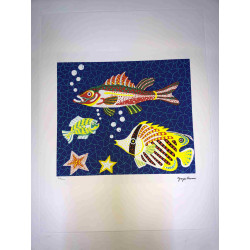 Yayoi Kusama Lithografie off set 50x65 cm handtekening op plaat met certificaat