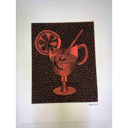 Yayoi Kusama  Litografia off set cm 50x 65 firma su lastra con certificato