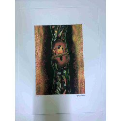 Yayoi Kusama  Litografia off set cm 50x 65 firma su lastra con certificato