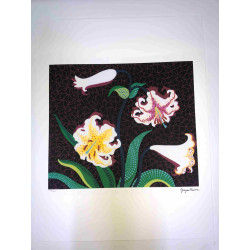 Yayoi Kusama  Litografia off set cm 50x 65 firma su lastra con certificato