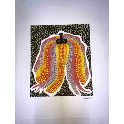Yayoi Kusama  Litografia off set cm 50x 65 firma su lastra con certificato