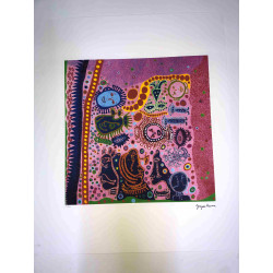 Yayoi Kusama  Litografia off set cm 50x 65 firma su lastra con certificato
