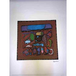 Yayoi Kusama  Litografia off set cm 50x 65 firma su lastra con certificato