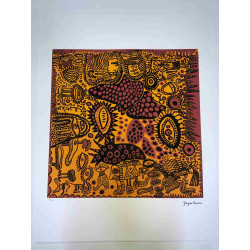 Yayoi Kusama  Litografia off set cm 50x 65 firma su lastra con certificato