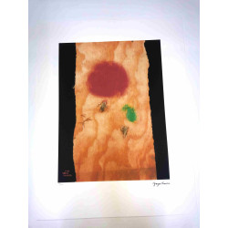 Yayoi Kusama  Litografia off set cm 50x 65 firma su lastra con certificato