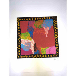Yayoi Kusama  Litografia off set cm 50x 65 firma su lastra con certificato
