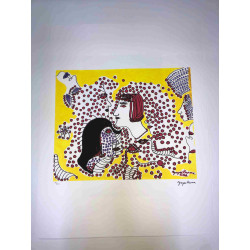 Yayoi Kusama  Litografia off set cm 50x 65 firma su lastra con certificato