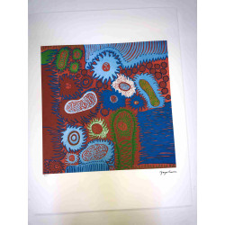 Yayoi Kusama Litografia offset 50x65 cm podpis na tanieri s certifikátom