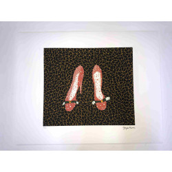 Yayoi Kusama  Litografia off set cm 50x 65 firma su lastra con certificato