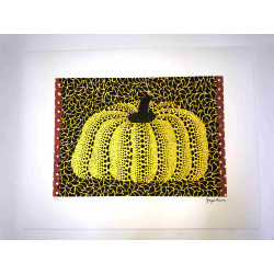Yayoi Kusama Lithographie hors set 50x65 cm signature sur plaque avec certificat