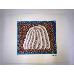 Yayoi Kusama Litografie offset 50x65 cm podpis na desce s certifikátem