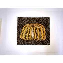 Yayoi Kusama Off set lithograph cm 50x 65 signature on plate with certificate