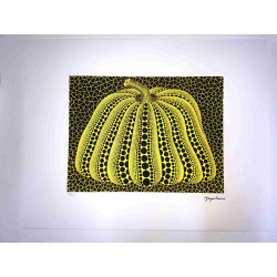 Yayoi Kusama Litografie offset 50x65 cm podpis na desce s certifikátem