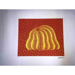 Yayoi Kusama  Litografia off set cm 50x 65 firma su lastra con certificato